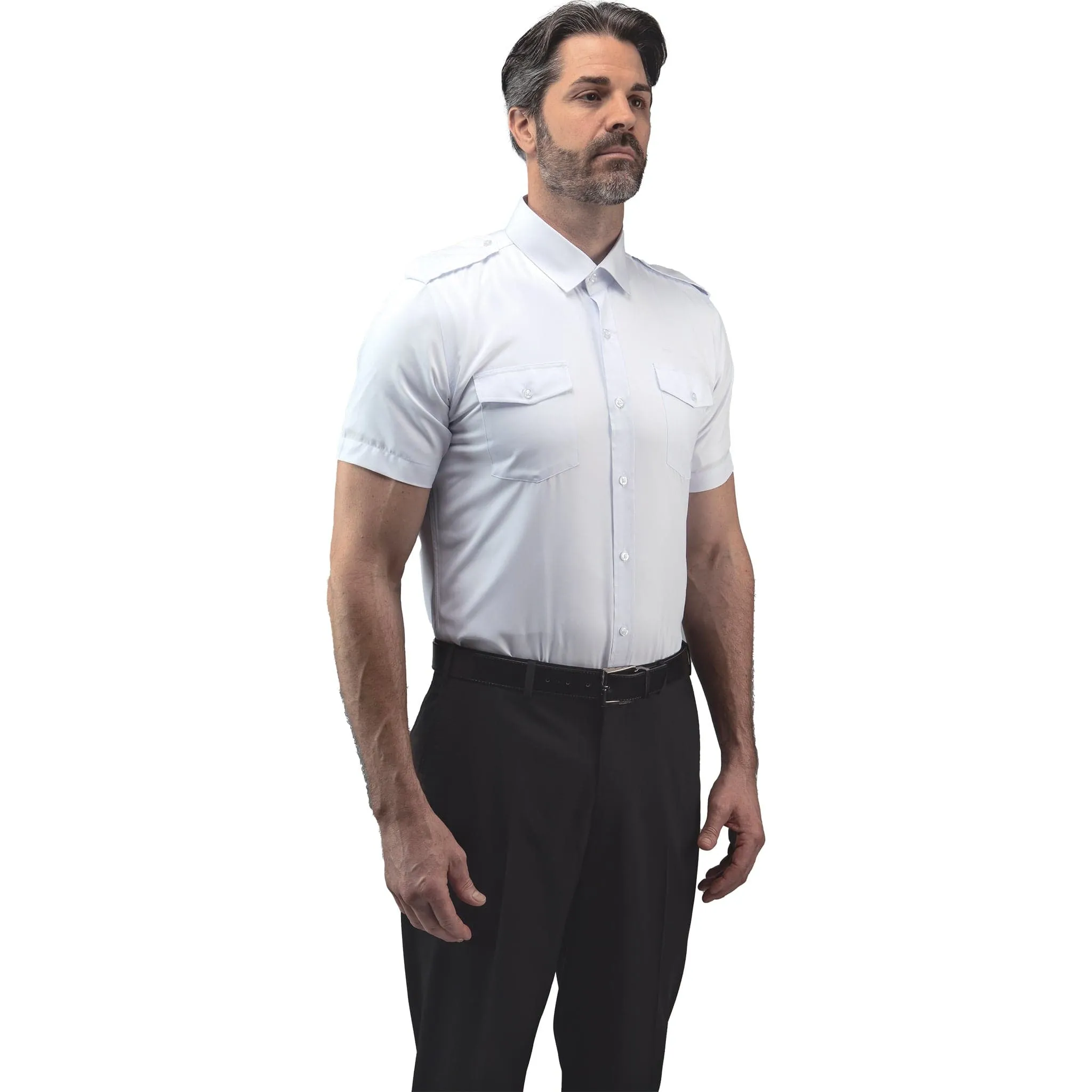 Lift Aviation Flextech Professional Pilot Short Sleeve Shirt (With Eyelets)