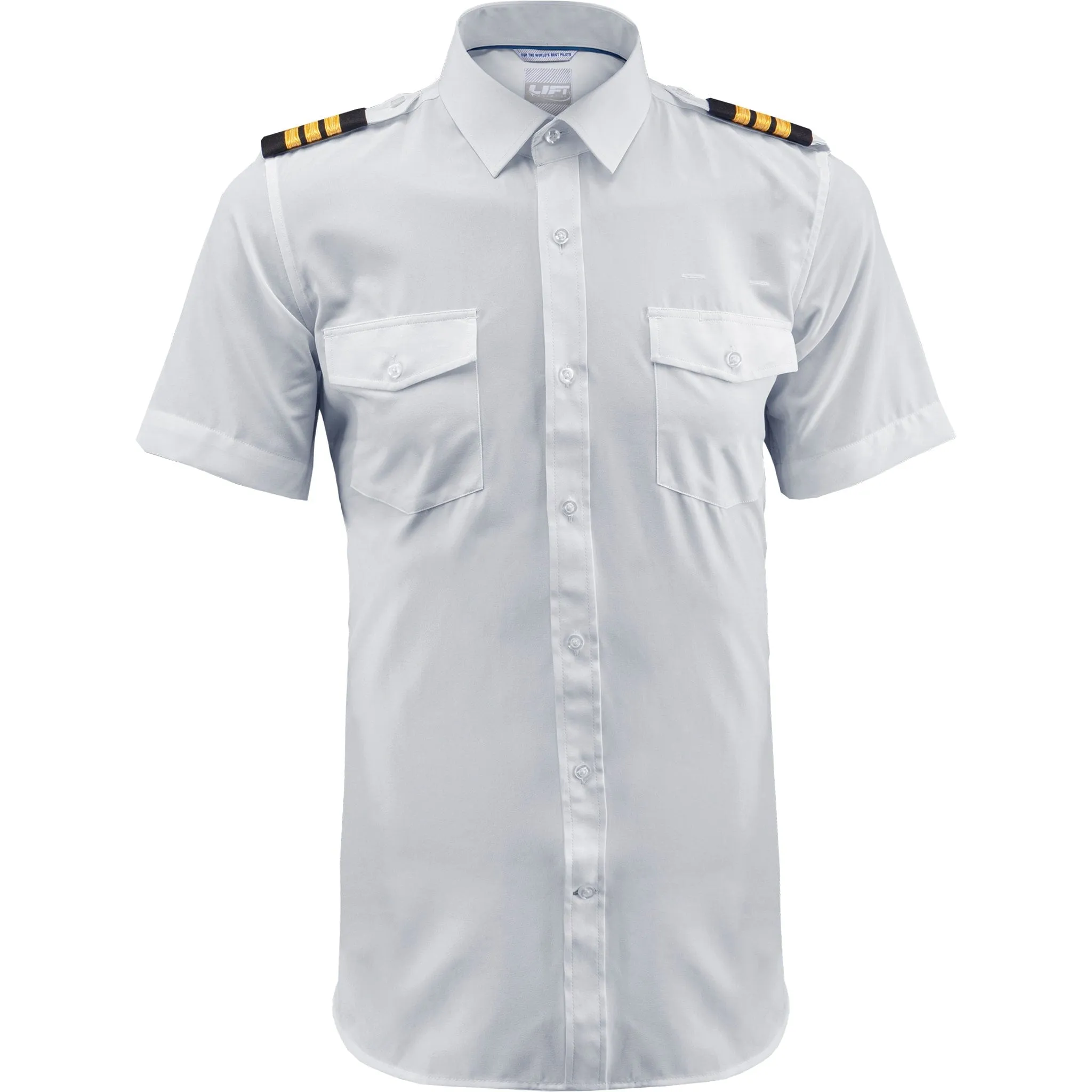 Lift Aviation Flextech Professional Pilot Short Sleeve Shirt (With Eyelets)