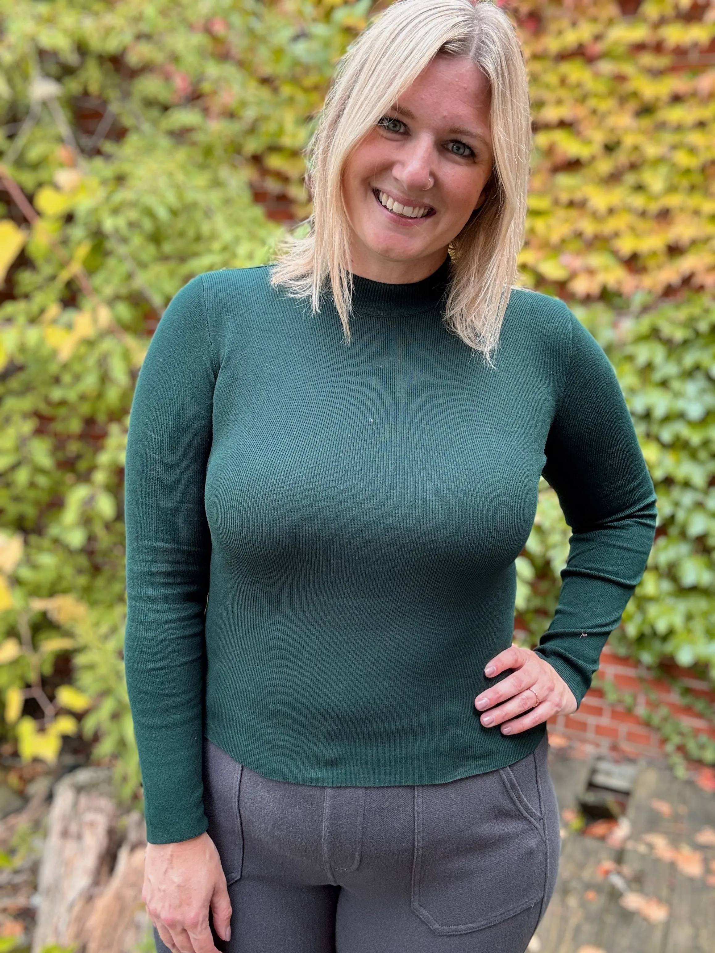 Light as a Feather Mock Neck Sweaters