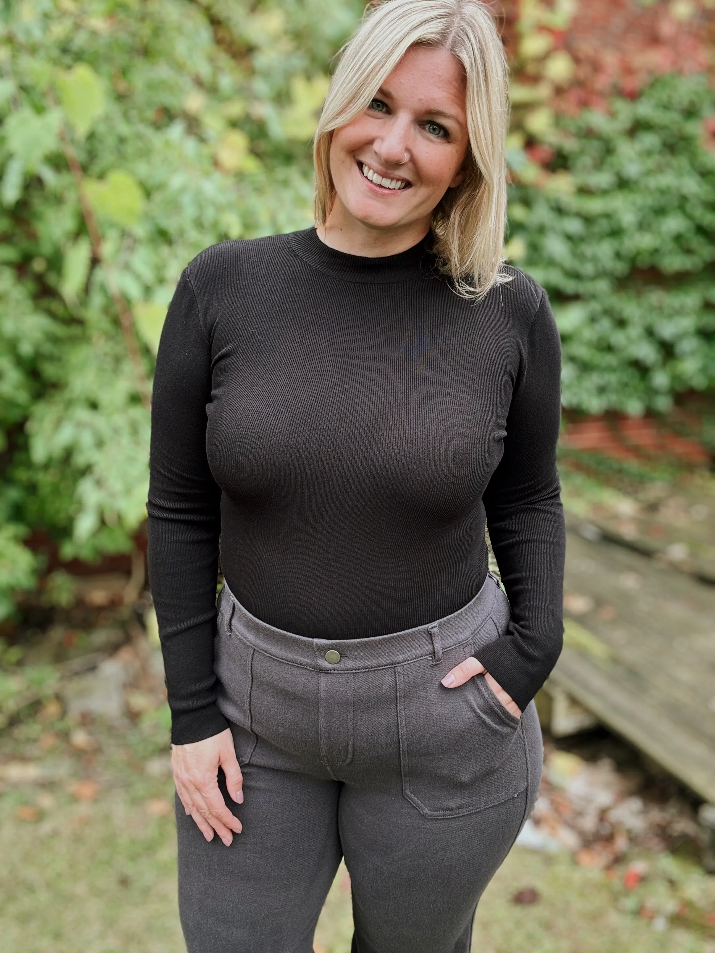 Light as a Feather Mock Neck Sweaters
