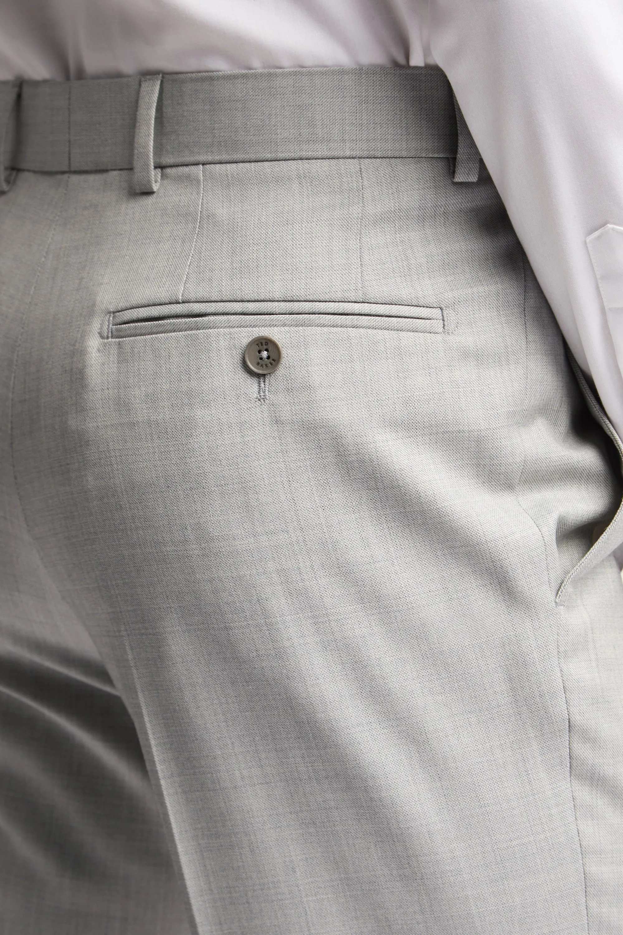 Light Grey Sharkskin Trouser Lt-Grey