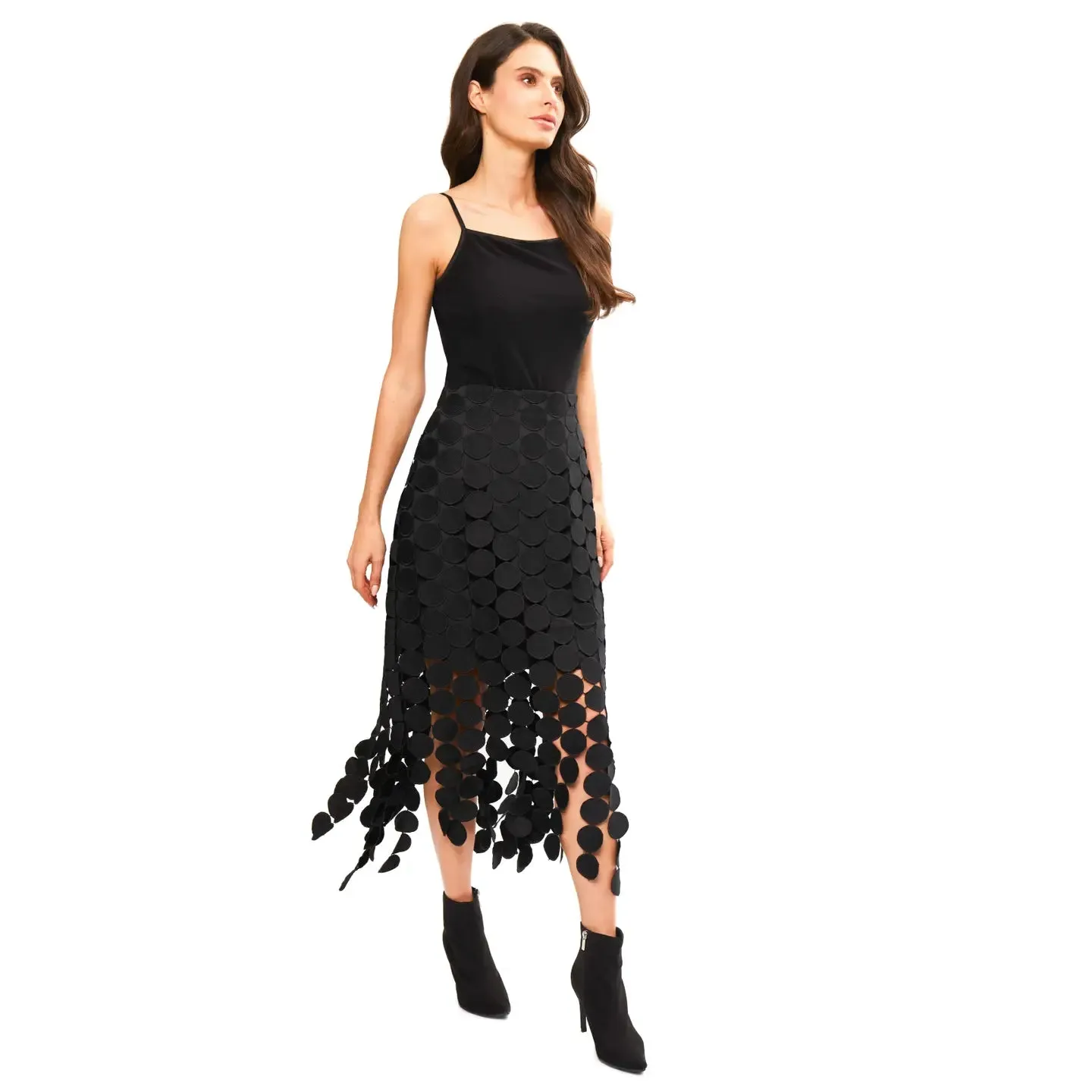 Lined Polka Dot Skirt BSA-61