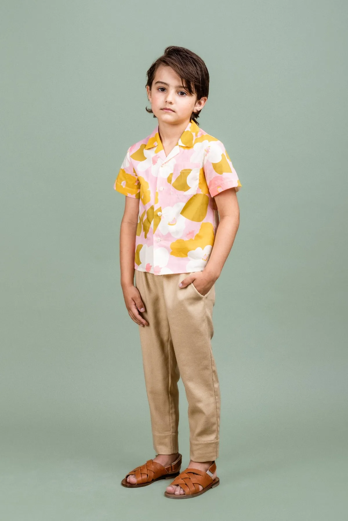 Linen-blend Trousers Sunlit, Brown