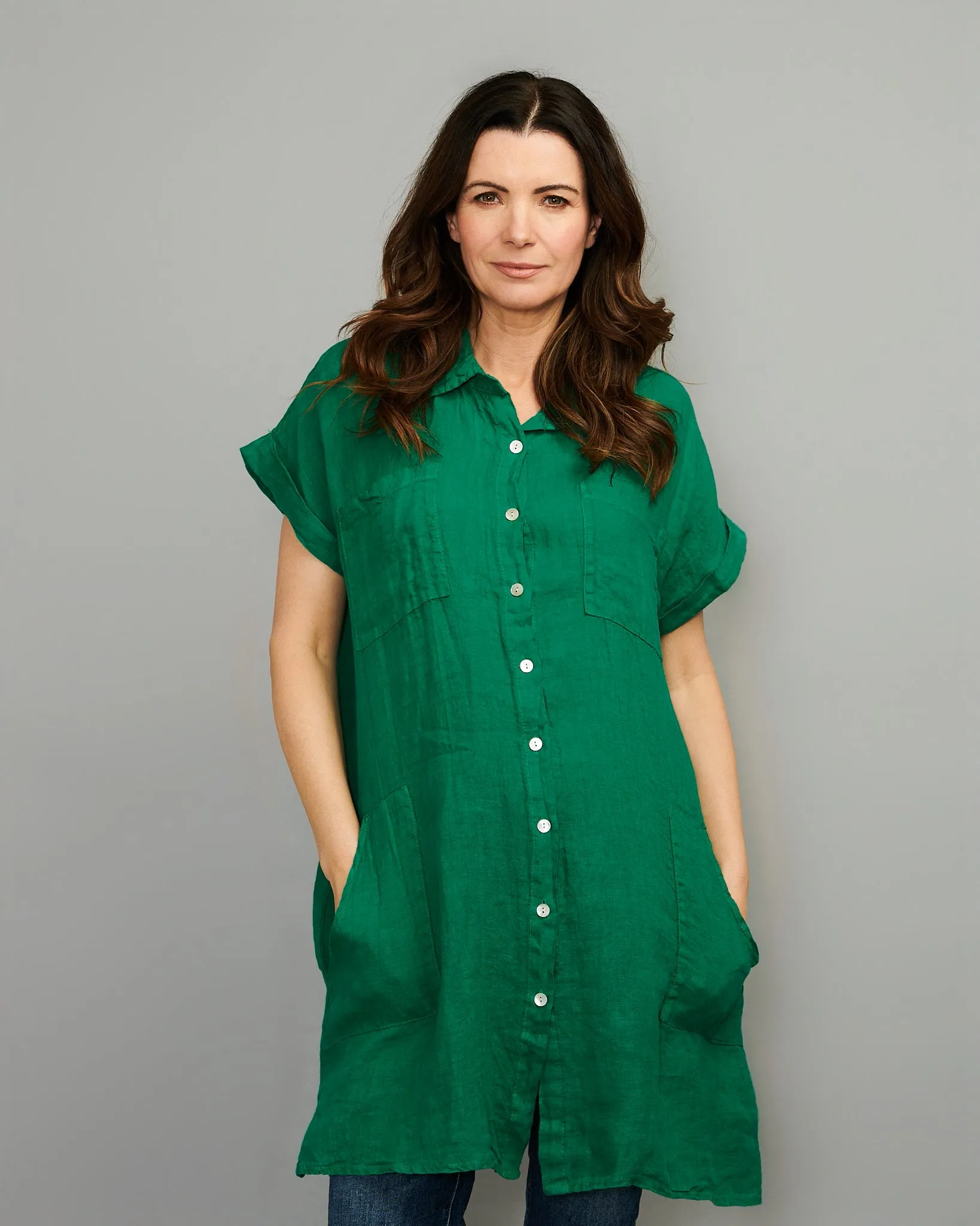 Linen Shirt Dress