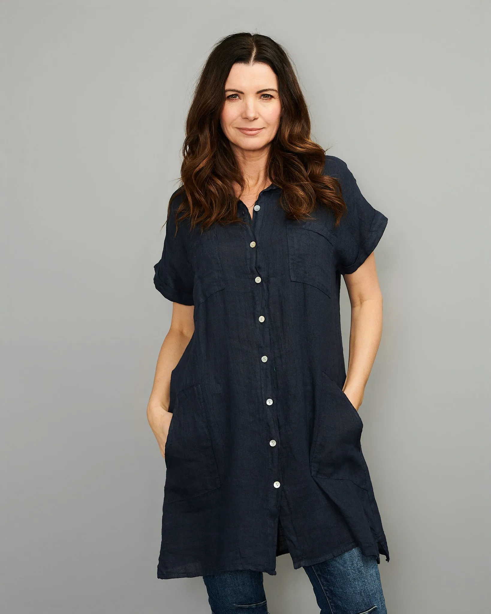 Linen Shirt Dress