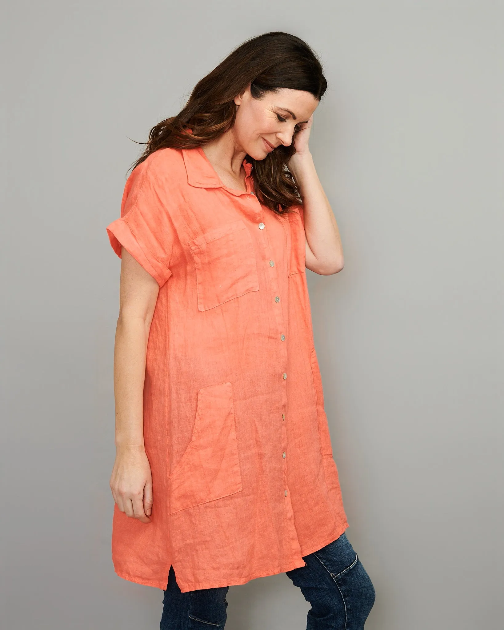 Linen Shirt Dress