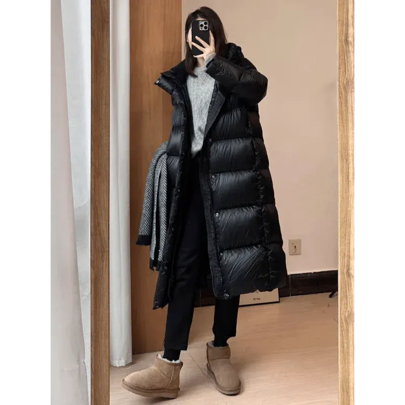 Long down puffer jacket - Lightweight and breathable material