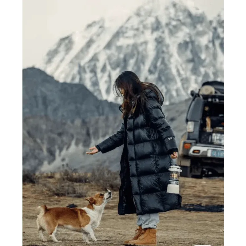 Long down puffer jacket - Lightweight and breathable material