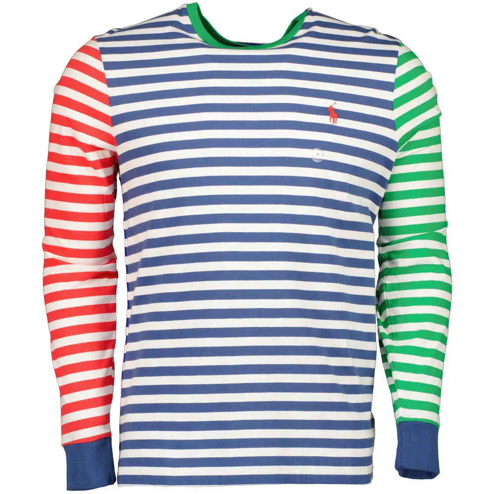 Long Sleeve Multicoloured Striped T-Shirt