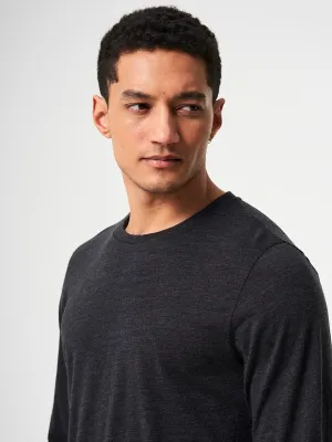 Longsleeve Merino - Dark Grey Melange (Male)