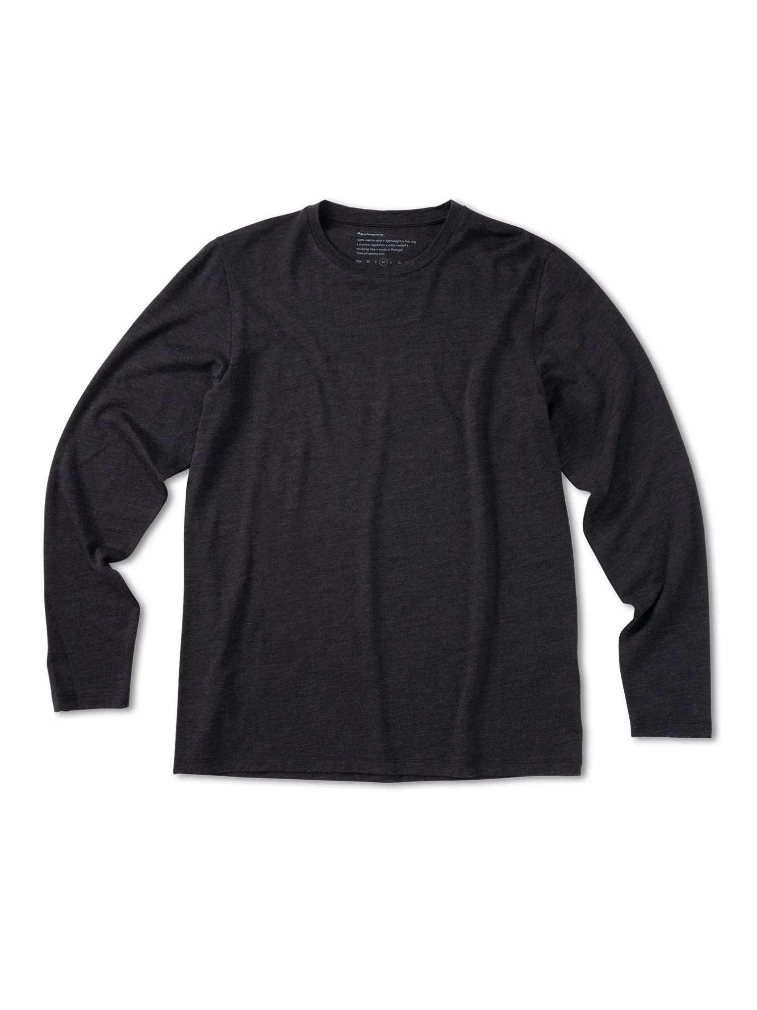 Longsleeve Merino - Dark Grey Melange (Male)