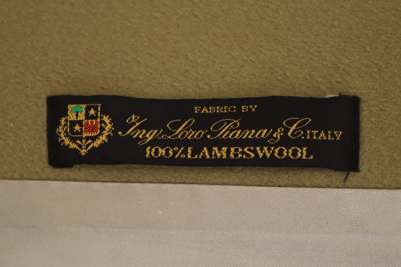Loro Piana Lambswool Pistachio Coat