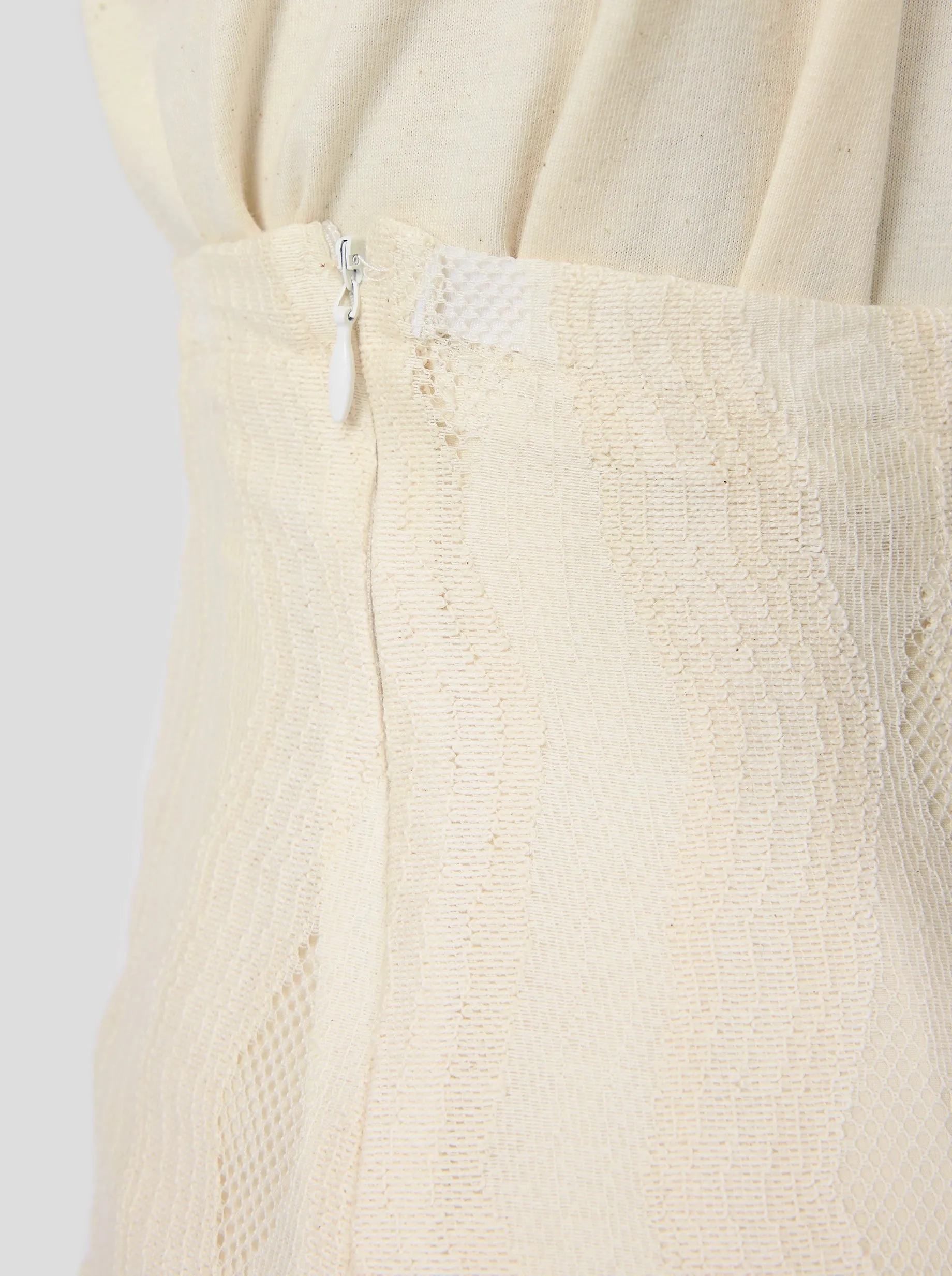 Louma Skirt In Cream Openwork Lace