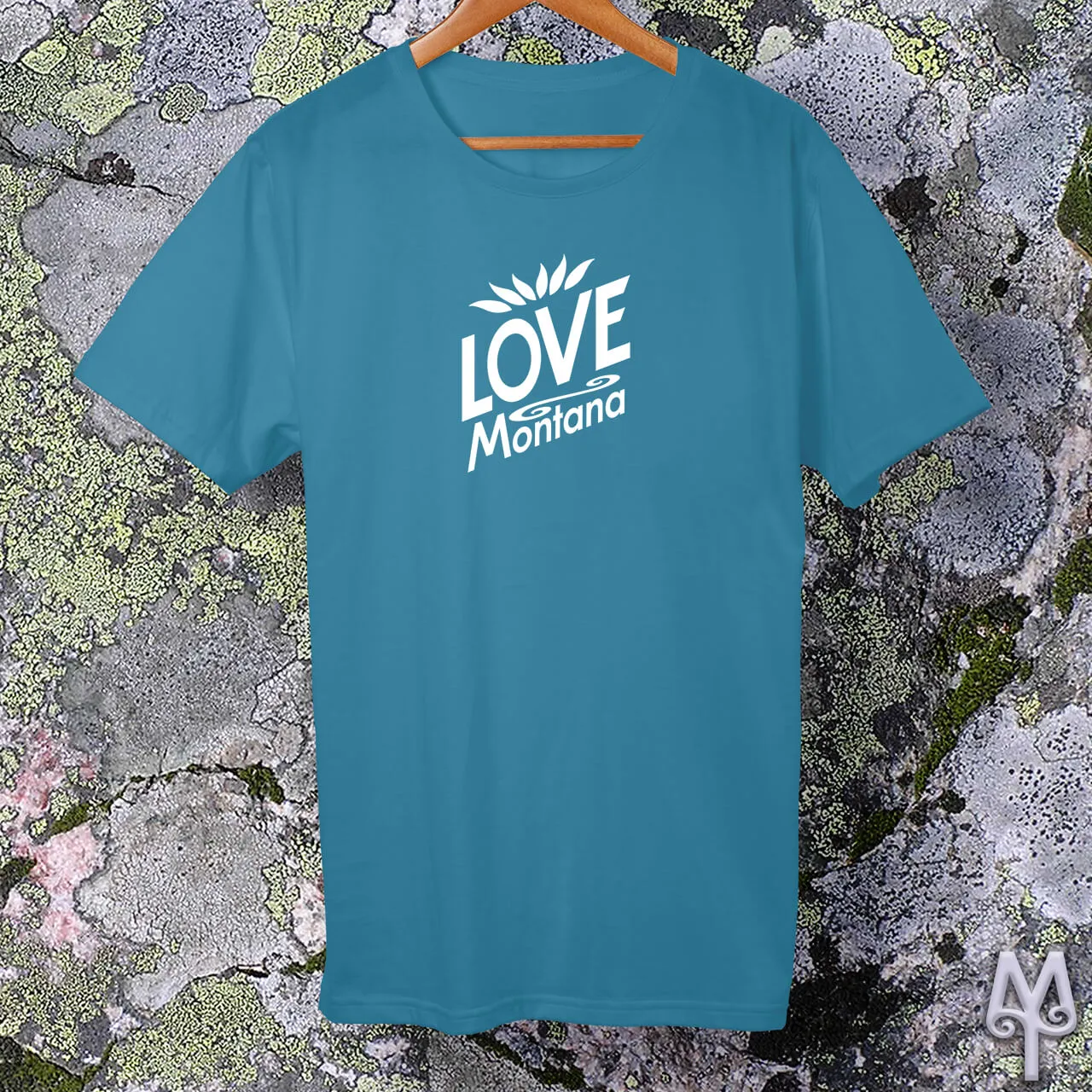 Love Montana, white logo t-shirt