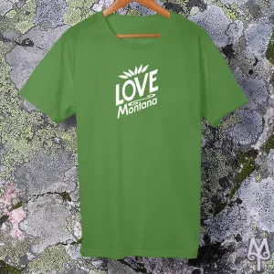 Love Montana, white logo t-shirt