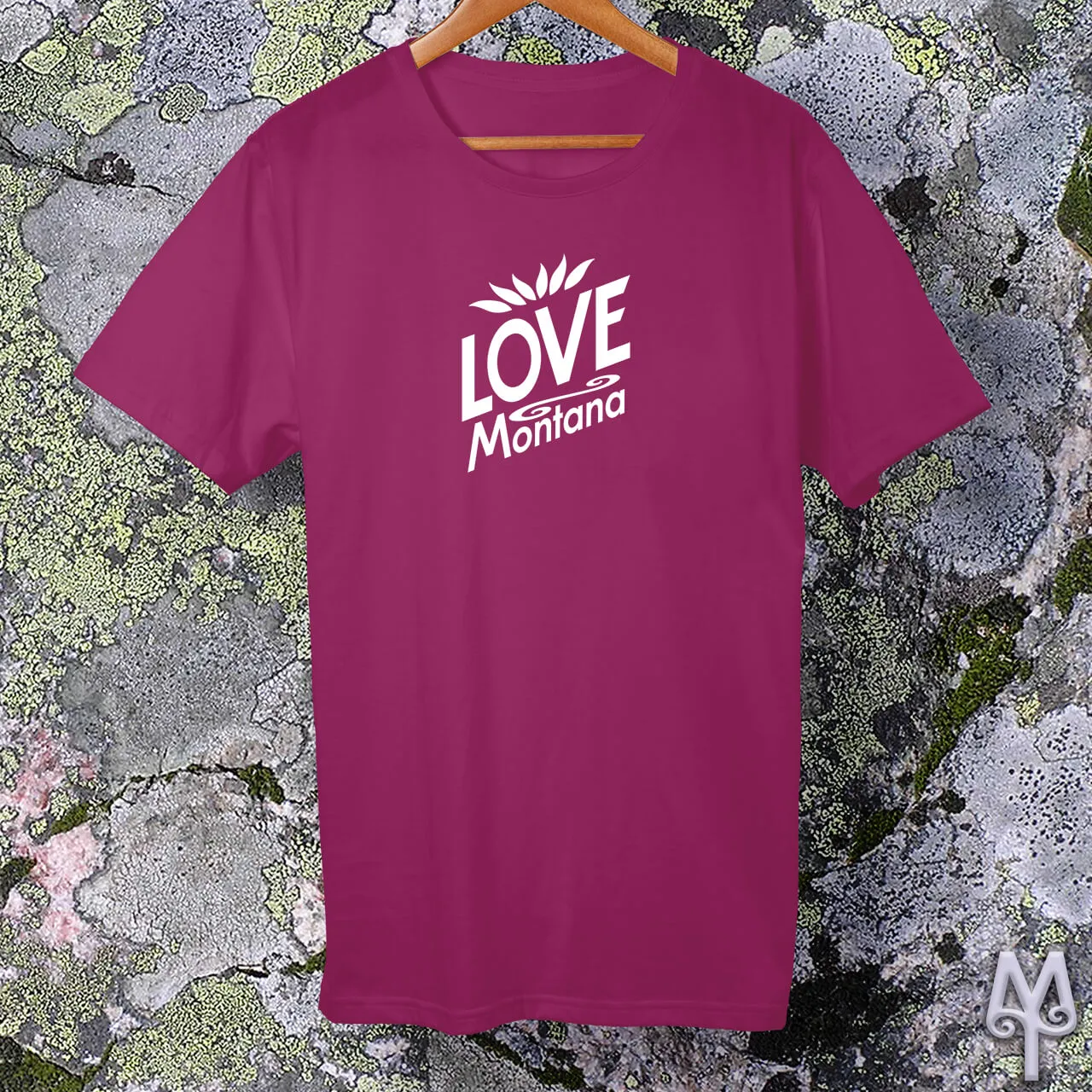 Love Montana, white logo t-shirt