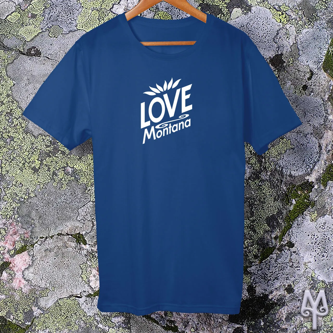 Love Montana, white logo t-shirt