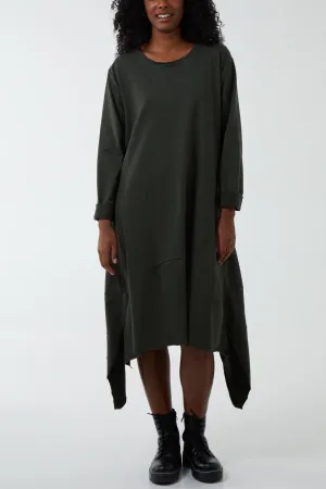 'LOVE' Ribbon Oversized Sweatshirt Dress