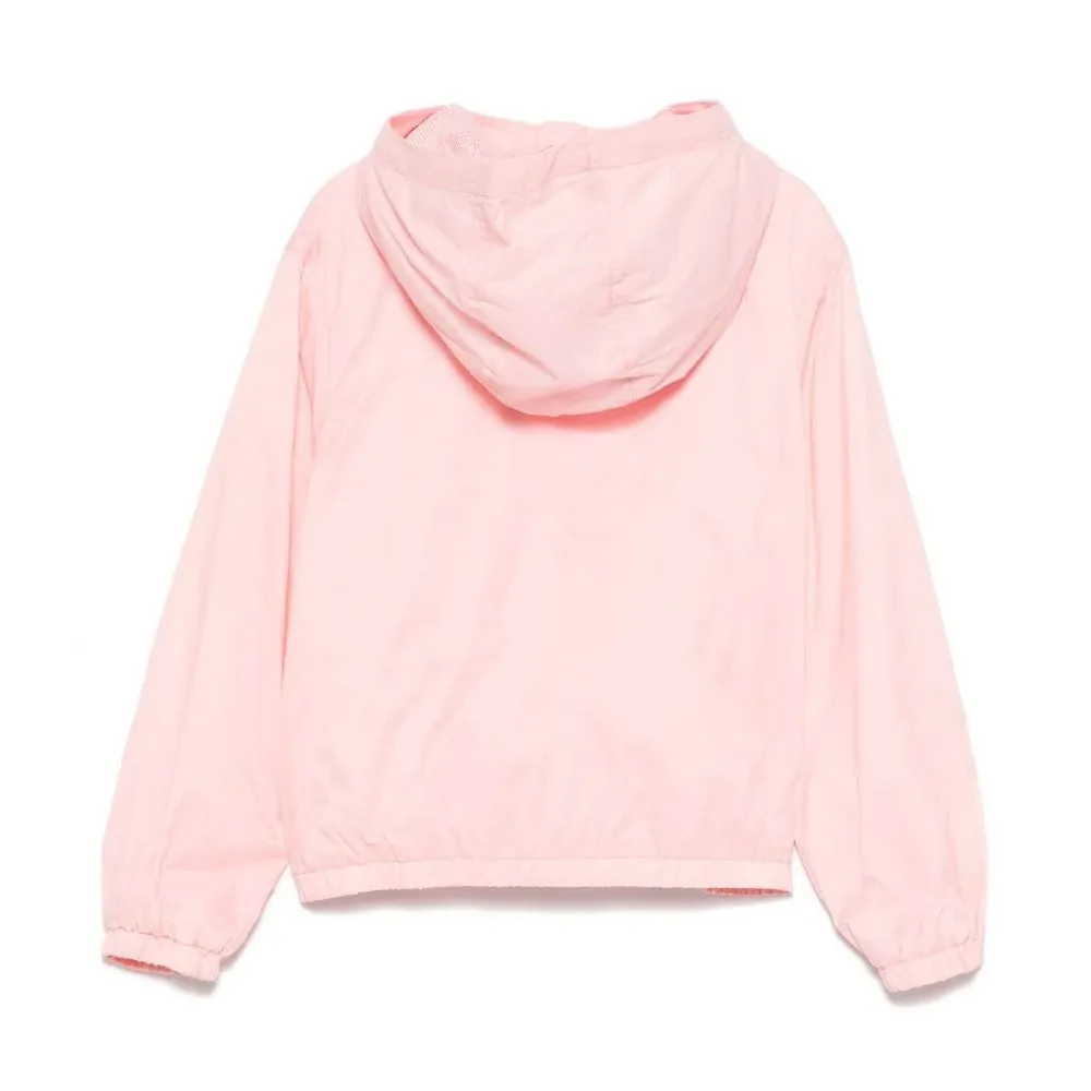 LS HODDED NYLON JACKET W TOY BEAR PRINT