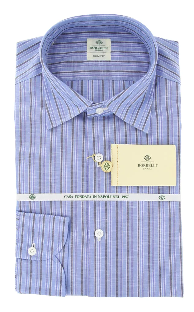 Luigi Borrelli Blue Shirt - Slim
