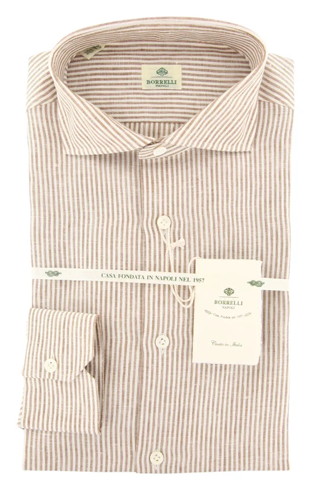Luigi Borrelli Brown Shirt - Slim