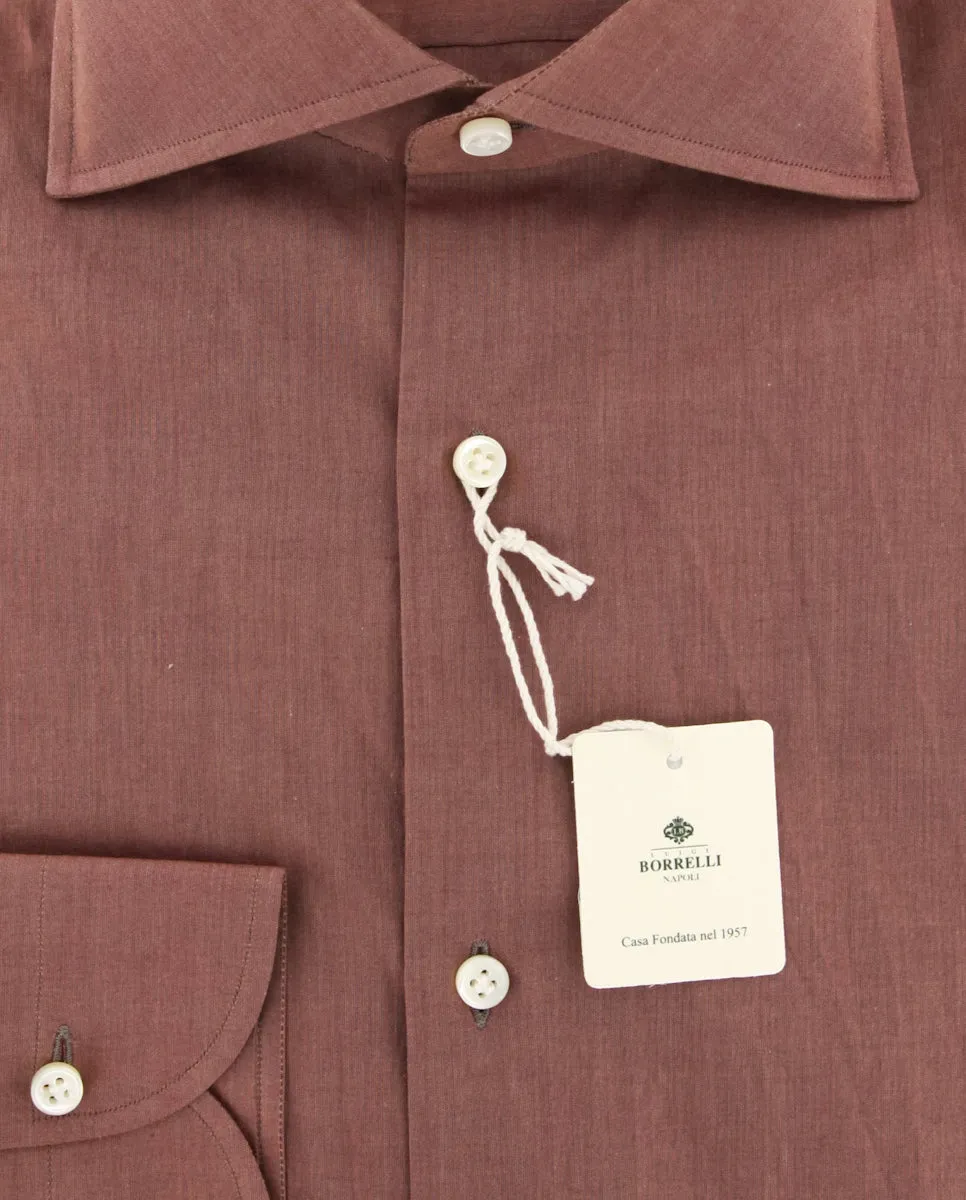 Luigi Borrelli Brown Shirt - Slim