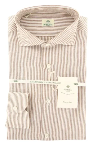 Luigi Borrelli Brown Shirt - Slim