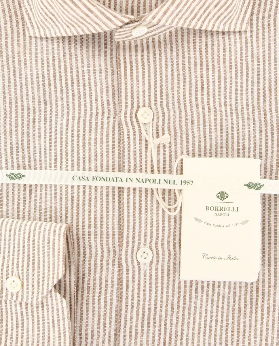 Luigi Borrelli Brown Shirt - Slim