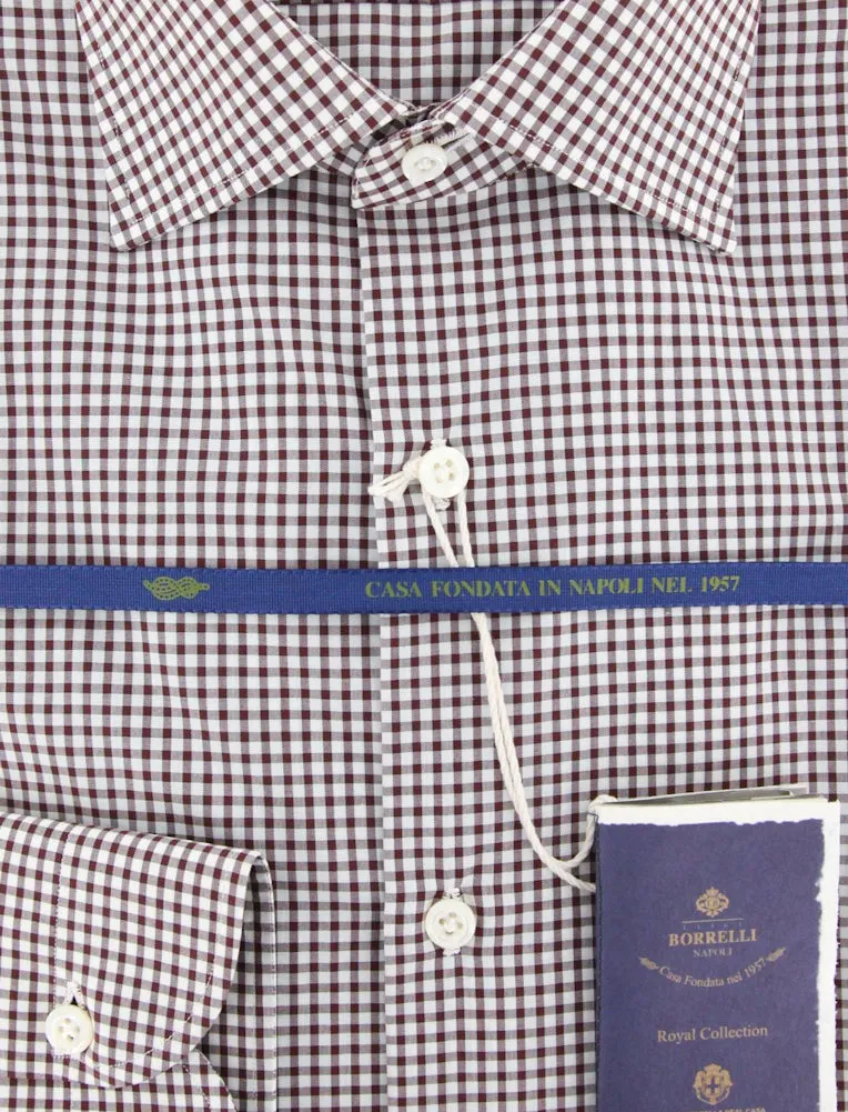 Luigi Borrelli Burgundy Red Shirt - Slim
