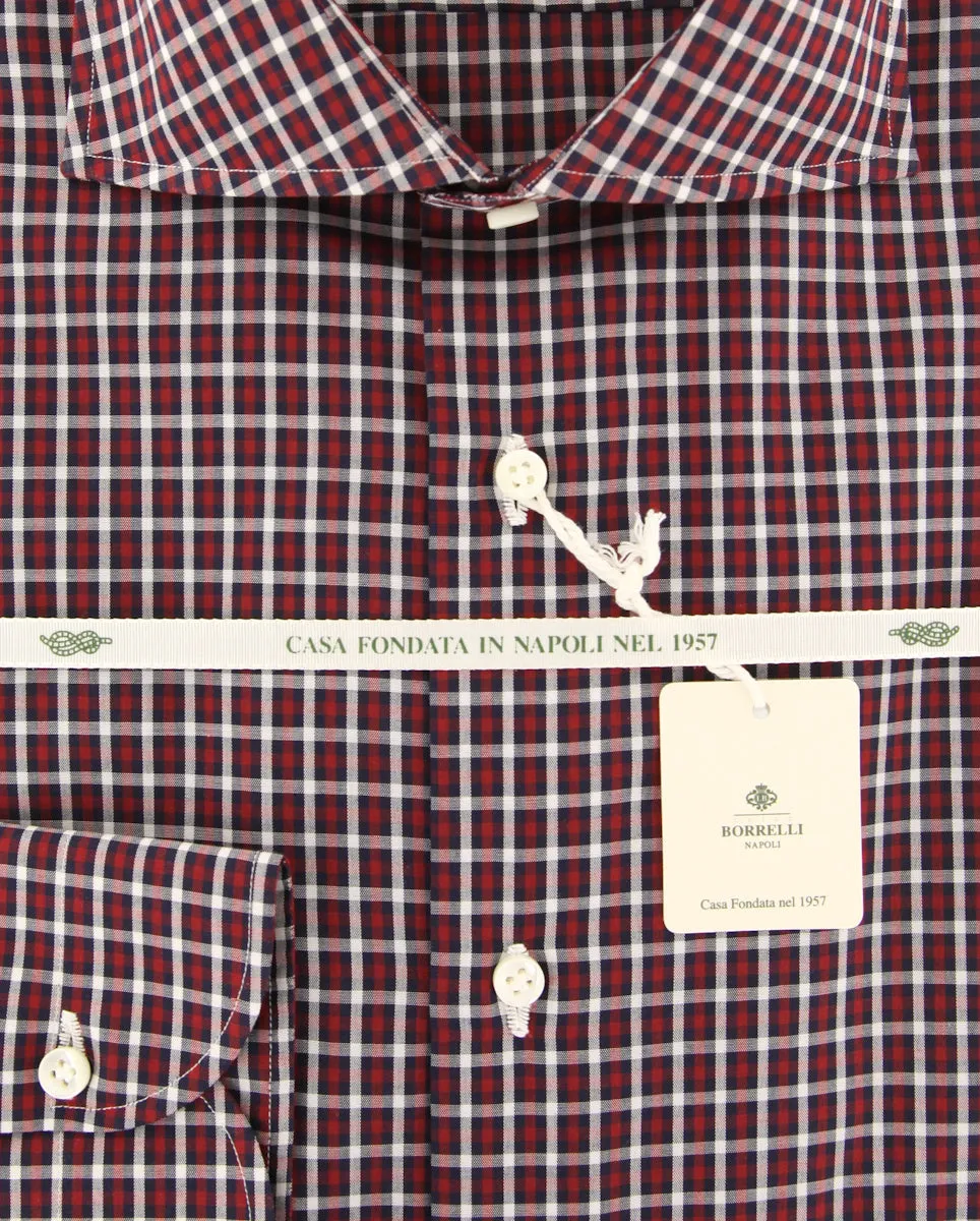 Luigi Borrelli Burgundy Red Shirt - Slim