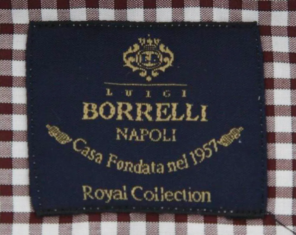Luigi Borrelli Burgundy Red Shirt - Slim
