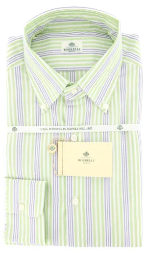 Luigi Borrelli Green Shirt - Slim