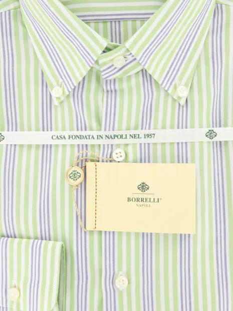 Luigi Borrelli Green Shirt - Slim