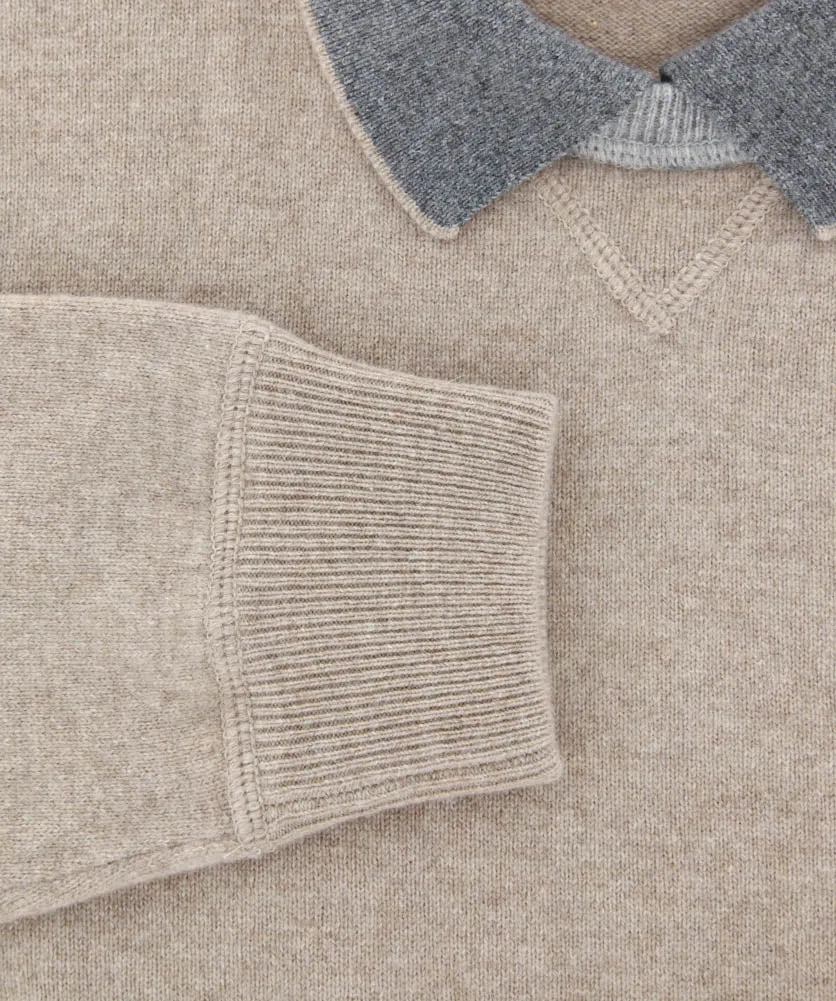 Luigi Borrelli Light Brown Sweater - Size: Small US / 48 EU