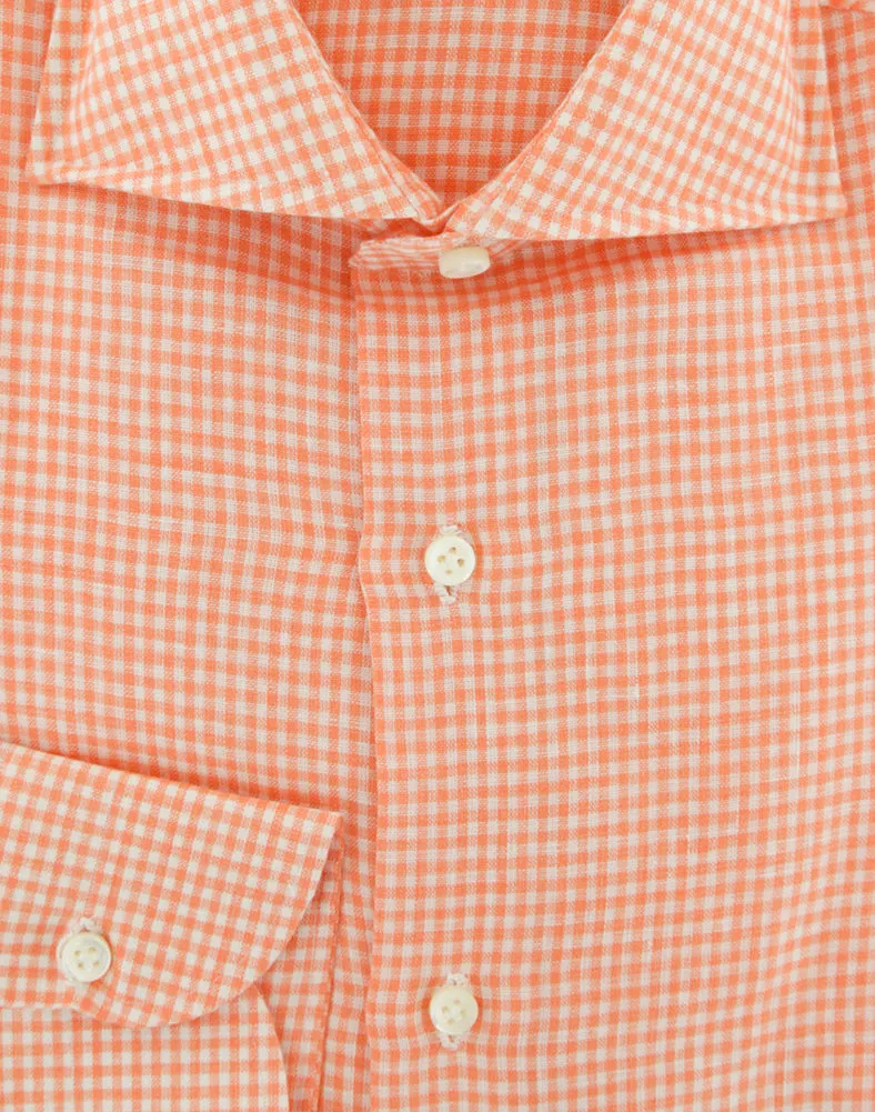 Luigi Borrelli Orange Shirt - Slim