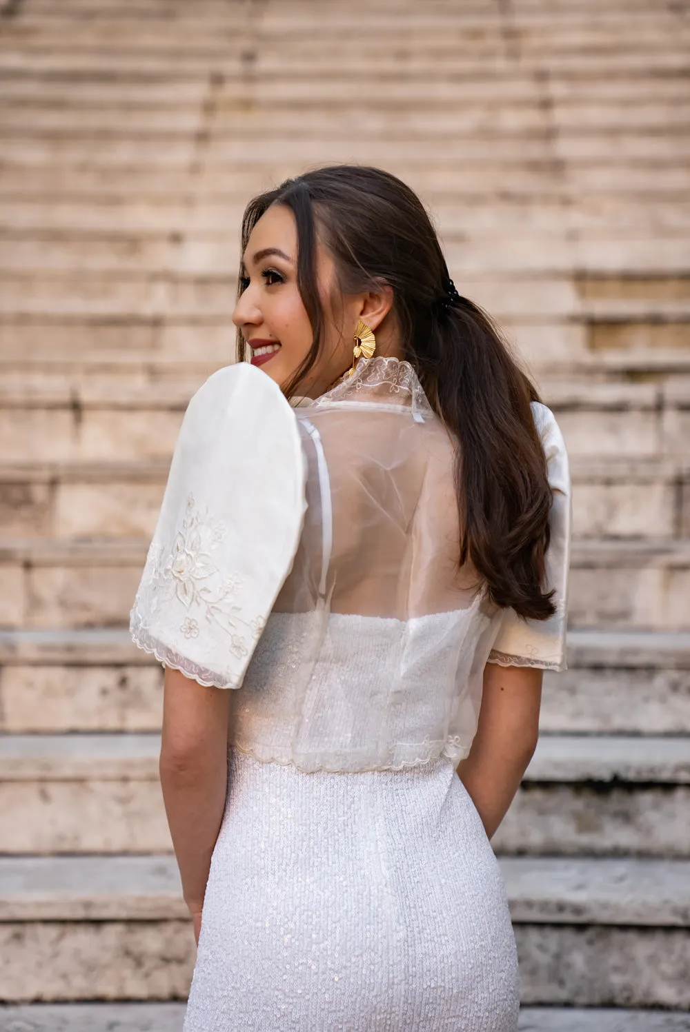 Luisa Mestiza Bolero (Ivory)
