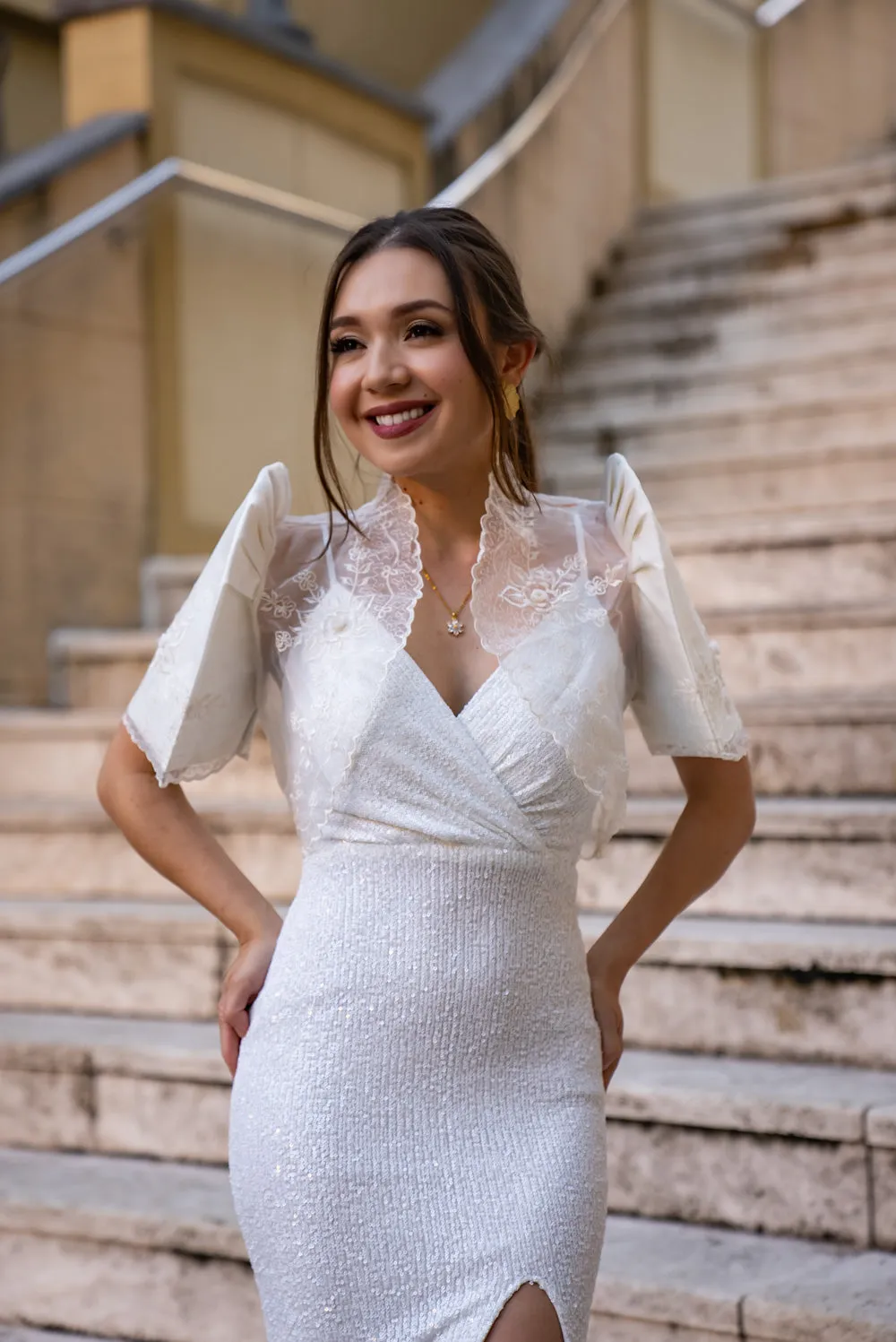 Luisa Mestiza Bolero (Ivory)