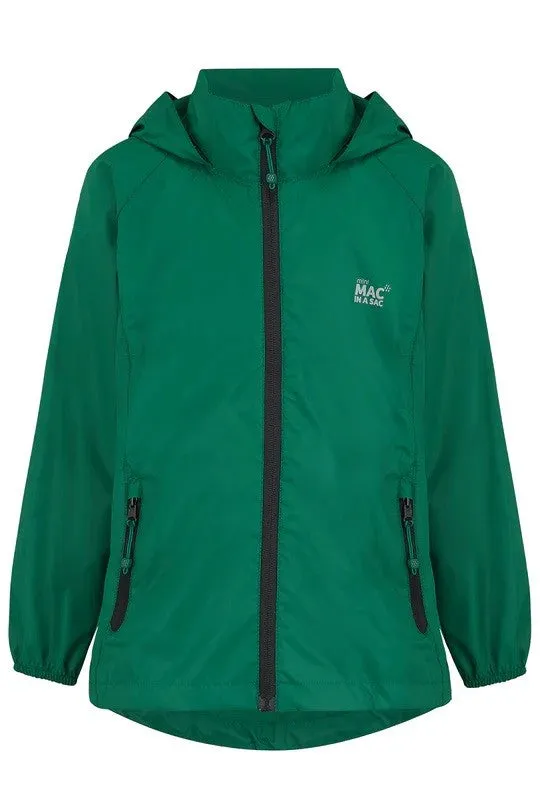 Mac in a Sac Kids Waterproof Breathable Windproof Packable Origin Jacket-BOTTLE