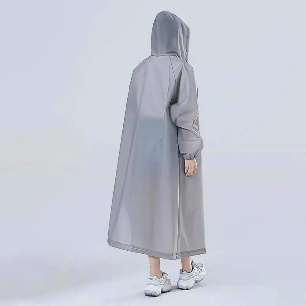 Mackintosh long waterproof transparent with hood - Lightweight and breathable material