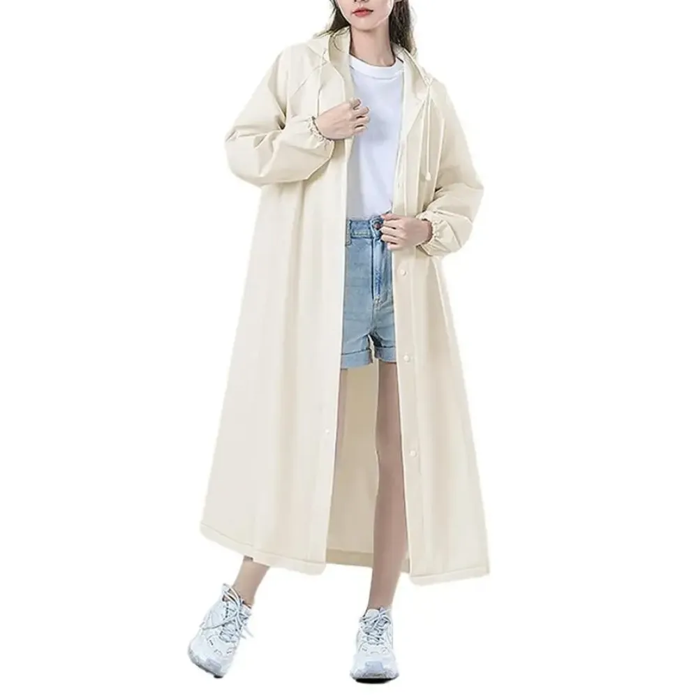 Mackintosh long waterproof transparent with hood - Lightweight and breathable material