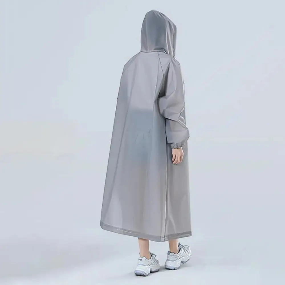 Mackintosh long waterproof transparent with hood - Lightweight and breathable material