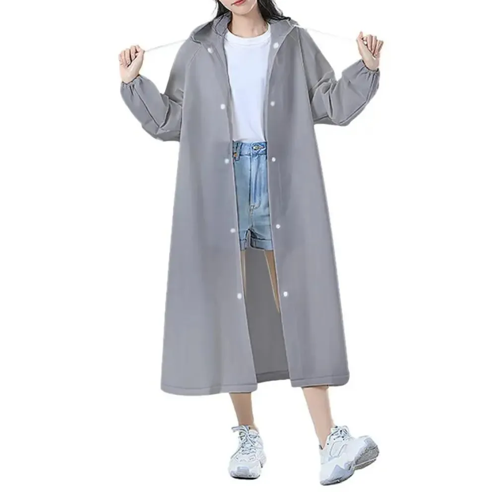 Mackintosh long waterproof transparent with hood - Lightweight and breathable material