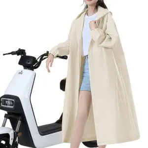 Mackintosh long waterproof transparent with hood - Lightweight and breathable material