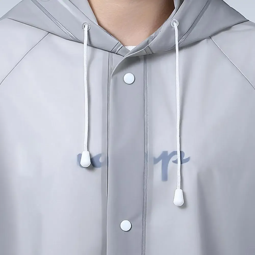 Mackintosh long waterproof transparent with hood - Lightweight and breathable material