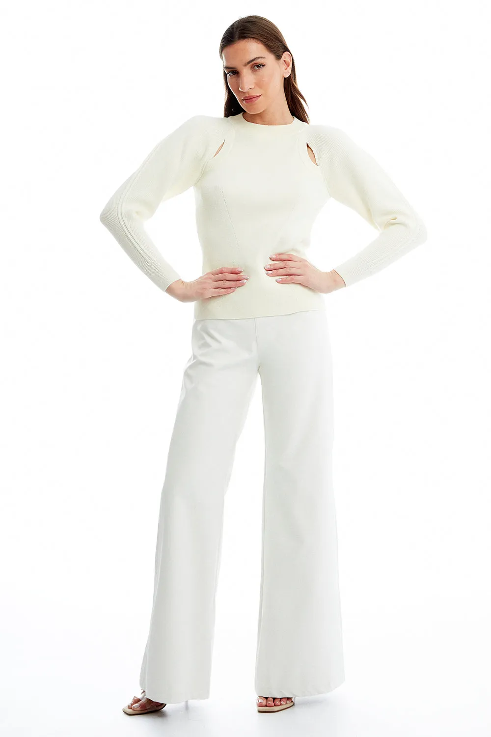 MAGLIA C/APERTURE SU SPALLE