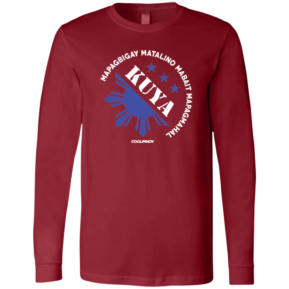 Matalino Mapagmahal Kuya Mens Jersey Long Sleeve T-Shirt