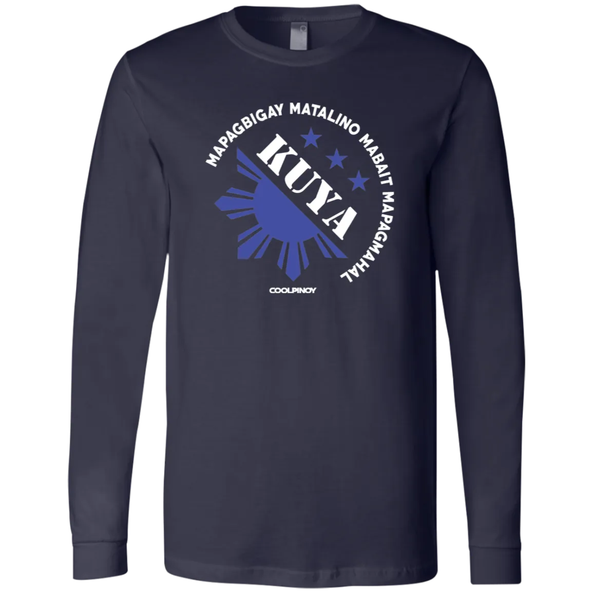 Matalino Mapagmahal Kuya Mens Jersey Long Sleeve T-Shirt