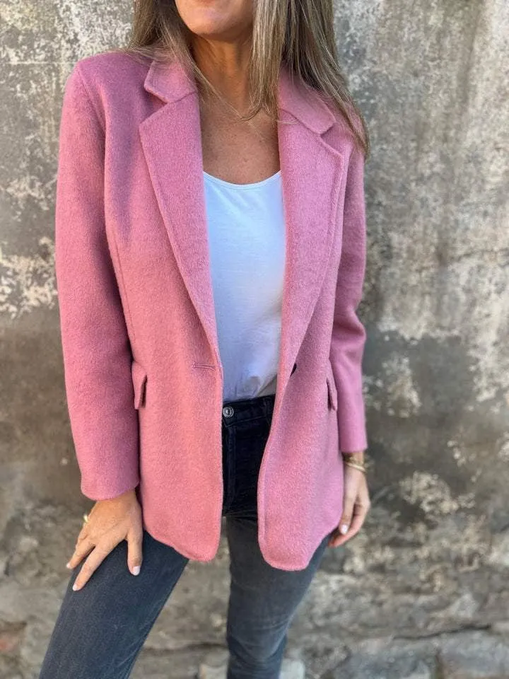 Mathilda™ | Casual Single-Breasted Woolen Lapel Coat