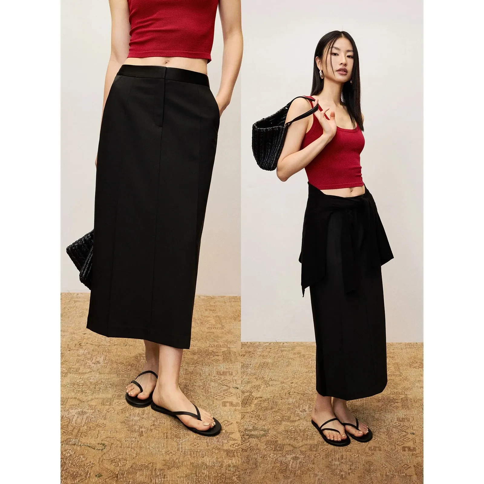 Matte Black Skirt