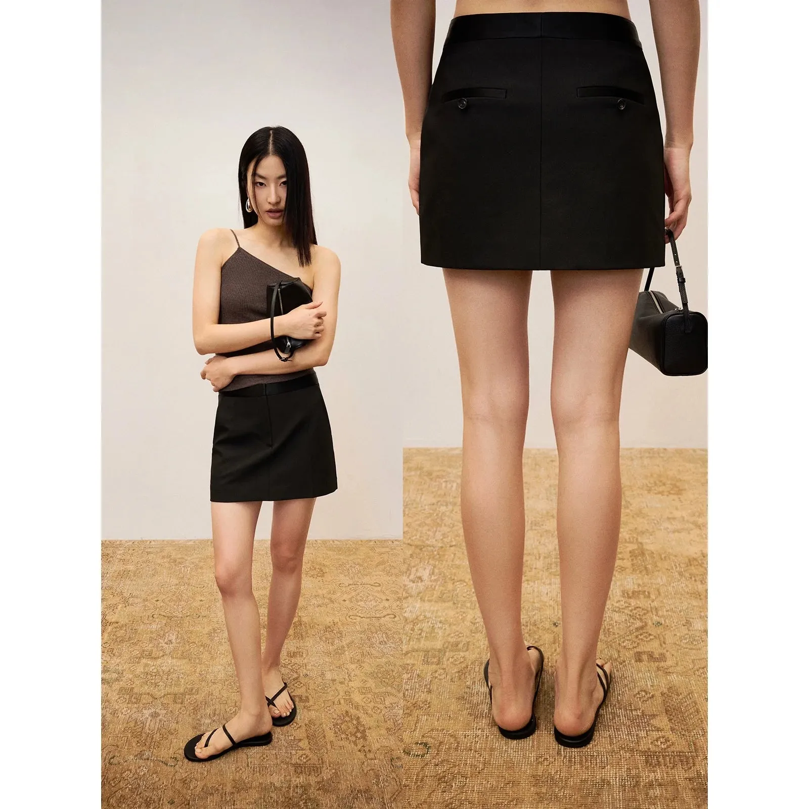 Matte Black Skirt